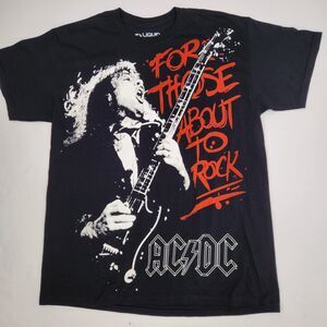 Liquid Blue AC/DC For Those About To Rock Doublesided Crew Neck Graphic Tee L